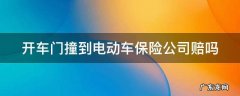 开车门撞到人赔偿标准 开车门撞到电动车保险公司赔吗