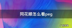 同花顺怎么看peg 同花顺怎么看pe百分位