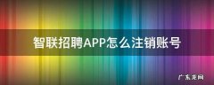 智联招聘APP怎么注销账号 智联招聘账号注销后