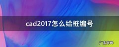 cad怎么给桩位编号 cad2017怎么给桩编号