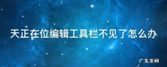天正在位编辑工具栏不见了怎么办 天正在位编辑用不了