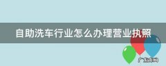 自助洗车行业怎么办理营业执照