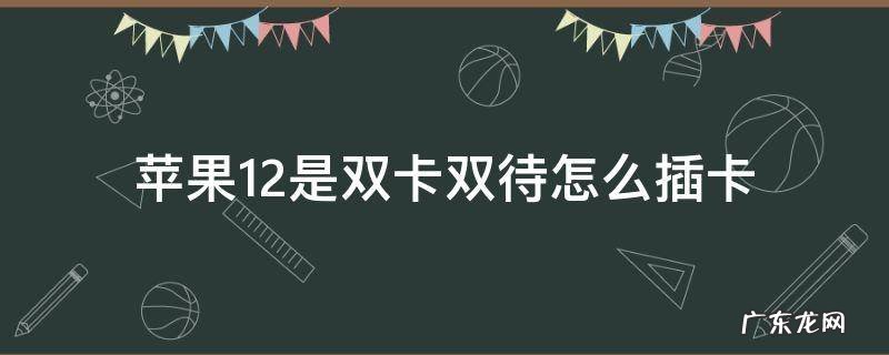 苹果12是双卡双待怎么插卡 苹果12怎么插双卡?