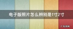 怎么分辨电子版照片是一寸还是两寸 电子版照片怎么辨别是1寸2寸