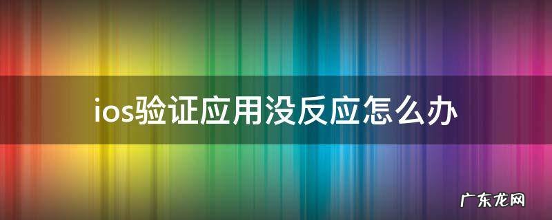 ios验证应用没反应怎么办 iphone验证应用没反应怎么办