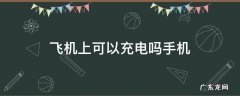 飞机上可以给手机充电么 飞机上可以充电吗手机