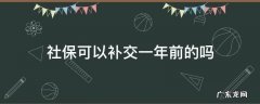 社保可以补交一年前的吗 社保能补交一年前的吗
