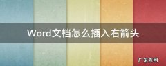 word文档右箭头怎么弄 Word文档怎么插入右箭头