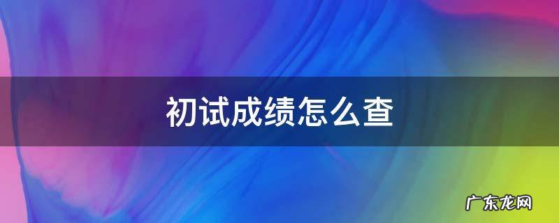 初试查成绩需要什么 初试成绩怎么查