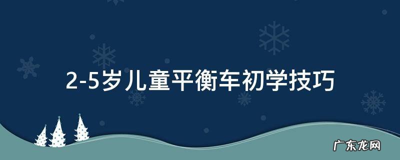怎么学儿童平衡车技巧 2-5岁儿童平衡车初学技巧