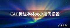 cad标注文字大小怎么设置 CAD标注字体大小如何设置