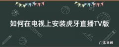如何在电视上安装虎牙直播TV版