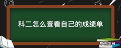 科二怎么查看自己的成绩单 怎么看自己科目二成绩单