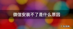 微信安装不了是什么原因 苹果手机微信安装不了是什么原因