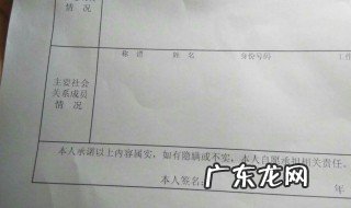 主要社会关系怎么填 家庭成员和主要社会关系怎么填
