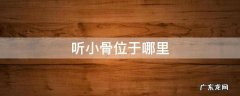 听小骨位于哪里 听小骨位于耳朵的哪里