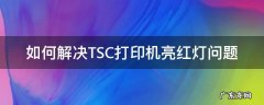 tsc打印机闪红灯怎么回事 如何解决TSC打印机亮红灯问题