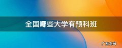 全国哪些大学有预科班2020 全国哪些大学有预科班