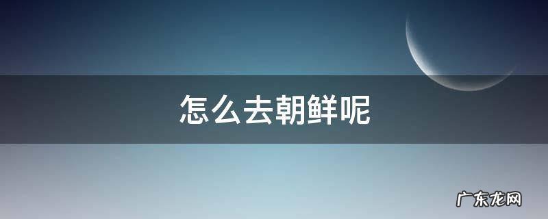 从哪里可以去朝鲜 怎么去朝鲜呢