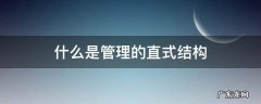什么是管理的直式结构 什么是管理的直式结构?