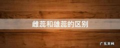 雌蕊和雄蕊的区别 雌蕊和雄蕊怎么区别