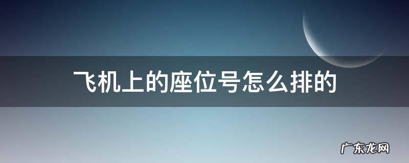 飞机上的座位号是怎么排的 飞机上的座位号怎么排的