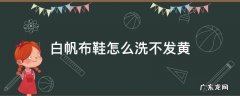 白帆布鞋怎么洗不发黄 白帆布鞋怎样洗不发黄