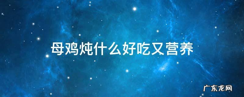 母鸡炖什么好吃又营养 母鸡炖什么好吃又营养图片
