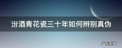 汾酒青花瓷三十年如何辨别真伪 汾酒青花瓷三十年如何辨别真伪视频