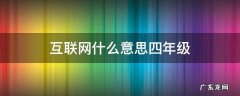 互联网什么意思四年级下册 互联网什么意思四年级