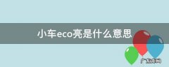 小车eco亮是什么意思 小车亮eco是什么情况