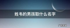 姓韦的男孩取什么名字好听2021 姓韦的男孩取什么名字