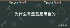 为什么有些蚕是黑色的 为什么有些蚕黑黑的