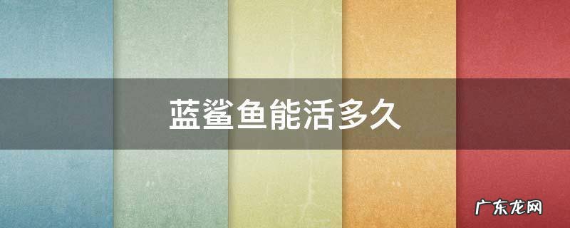 蓝鲨鱼能活多少年 蓝鲨鱼能活多久