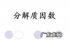 质因数分解是什么