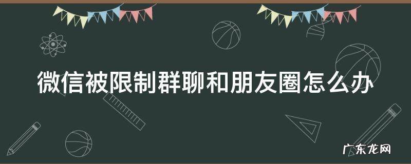 微信被限制群聊和朋友圈怎么办 微信被限制群聊和朋友圈怎么办但是可以登录