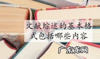 文献综述格式怎么调 文献综述格式