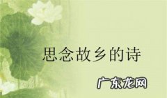 思念故乡的诗有哪些 思念故乡的诗有哪些,四行字