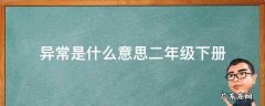 奇怪的意思是什么 异常是什么意思二年级下册