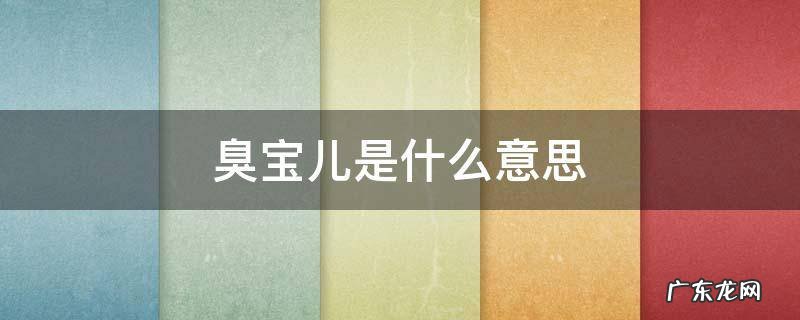 臭宝是啥意思呀 臭宝儿是什么意思