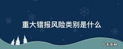 重大错报风险的定义 重大错报风险类别是什么
