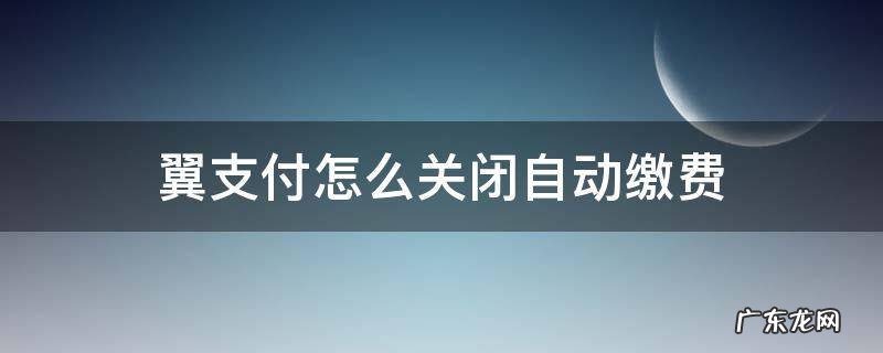 翼支付如何关闭自动缴费 翼支付怎么关闭自动缴费