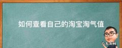怎么看自己的淘宝淘气值 如何查看自己的淘宝淘气值