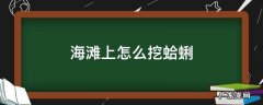 海滩上怎么挖蛤蜊 海滩如何挖蛤蜊