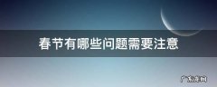 关于春节有哪些问题 春节有哪些问题需要注意