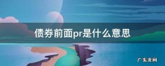 pr是什么意思 债券 债券前面pr是什么意思