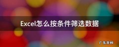 excel如何根据条件筛选 Excel怎么按条件筛选数据