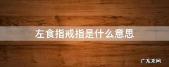 戒指右食指什么意思 左食指戒指是什么意思