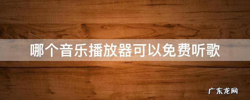 哪个音乐播放器可以免费听歌 哪个音乐播放器可以免费听歌还可以听FM调频