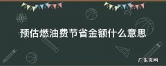 预估燃油费节省金额什么意思 减去节省的燃油费什么意思